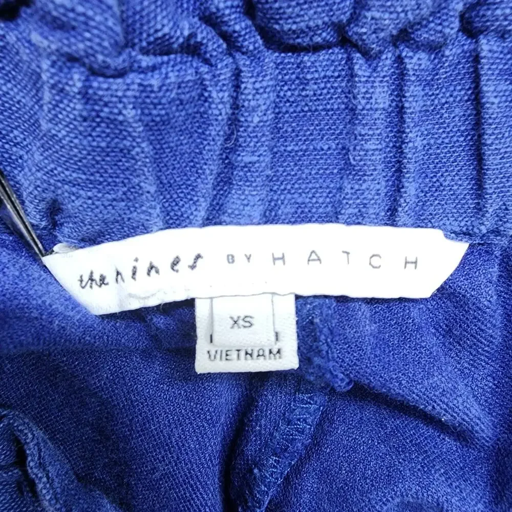 The Nines By Hatch Pant Womens XS Blue‎ Stretch Cotton Twill Crop Airy Maternity